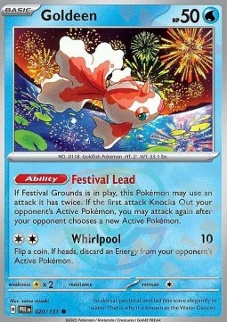 Goldeen 020 — Prismatic Evolutions: Additionals Singles (English Pokémon TCG card)
