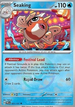 Seaking 021 — Prismatic Evolutions: Additionals Singles (English Pokémon TCG card)