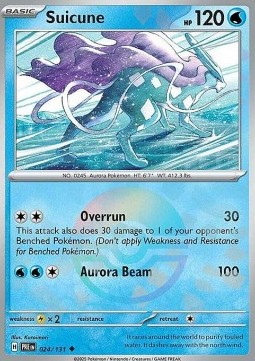 Suicune 024 — Prismatic Evolutions: Additionals Singles (English Pokémon TCG card)