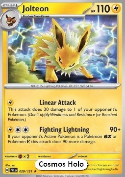 Jolteon 029 — Prismatic Evolutions: Additionals Singles (English Pokémon TCG card)