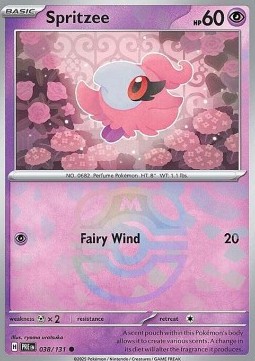 Spritzee 038 — Prismatic Evolutions: Additionals Singles (English Pokémon TCG card)