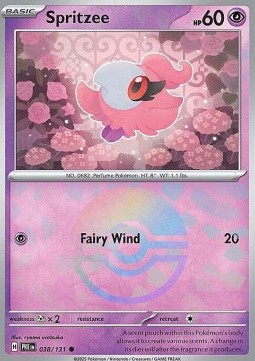 Spritzee 038 — Prismatic Evolutions: Additionals Singles (English Pokémon TCG card)