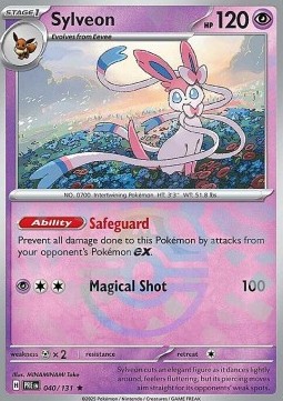 Sylveon 040 — Prismatic Evolutions: Additionals Singles (English Pokémon TCG card)