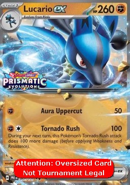 Lucario ex 051 — Prismatic Evolutions: Additionals Singles (English Pokémon TCG card)