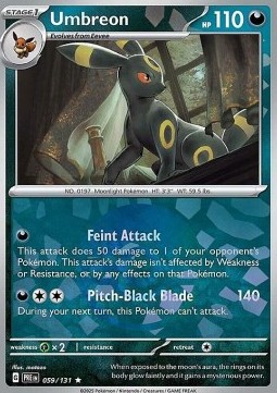 Umbreon 059 — Prismatic Evolutions: Additionals Singles (English Pokémon TCG card)