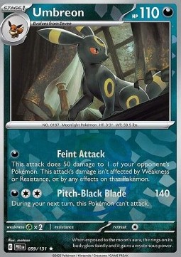 Umbreon 059 — Prismatic Evolutions: Additionals Singles (English Pokémon TCG card)