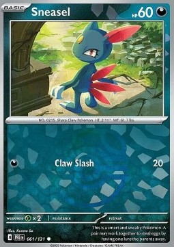 Sneasel 061 — Prismatic Evolutions: Additionals Singles (English Pokémon TCG card)
