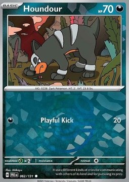 Houndour 062 — Prismatic Evolutions: Additionals Singles (English Pokémon TCG card)