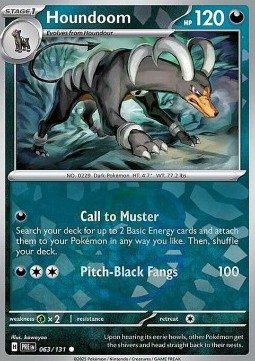 Houndoom 063 — Prismatic Evolutions: Additionals Singles (English Pokémon TCG card)