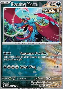 Roaring Moon 065 — Prismatic Evolutions: Additionals Singles (English Pokémon TCG card)