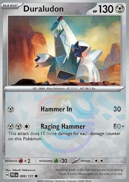 Duraludon 069 — Prismatic Evolutions: Additionals Singles (English Pokémon TCG card)