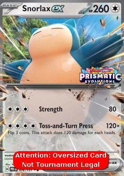 Snorlax ex 076 — Prismatic Evolutions: Additionals Singles (English Pokémon TCG card)