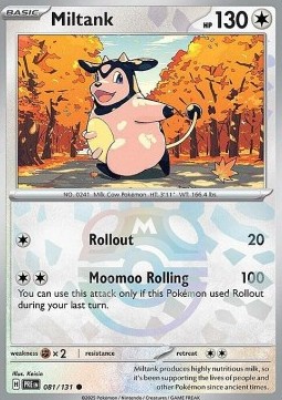 Miltank 081 — Prismatic Evolutions: Additionals Singles (English Pokémon TCG card)
