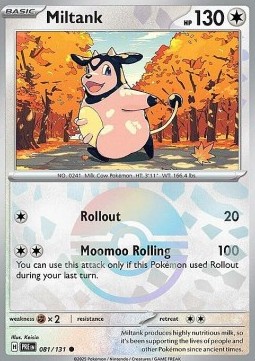 Miltank 081 — Prismatic Evolutions: Additionals Singles (English Pokémon TCG card)