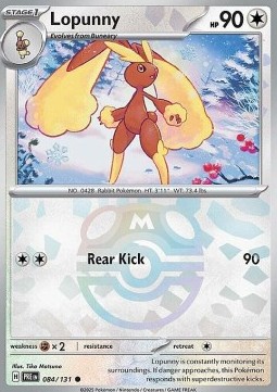 Lopunny 084 — Prismatic Evolutions: Additionals Singles (English Pokémon TCG card)