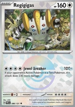 Regigigas 086 — Prismatic Evolutions: Additionals Singles (English Pokémon TCG card)