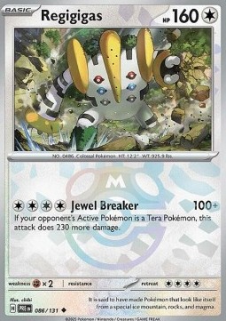 Regigigas 086 — Prismatic Evolutions: Additionals Singles (English Pokémon TCG card)