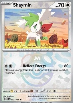 Shaymin 087 — Prismatic Evolutions: Additionals Singles (English Pokémon TCG card)
