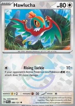 Hawlucha 089 — Prismatic Evolutions: Additionals Singles (English Pokémon TCG card)