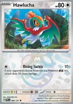 Hawlucha 089 — Prismatic Evolutions: Additionals Singles (English Pokémon TCG card)