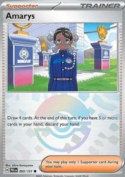 Amarys 093 — Prismatic Evolutions: Additionals Singles (English Pokémon TCG card)