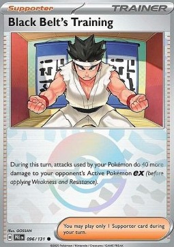 Black Belt's Training 096 — Prismatic Evolutions: Additionals Singles (English Pokémon TCG card)