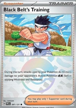 Black Belt's Training 097 — Prismatic Evolutions: Additionals Singles (English Pokémon TCG card)