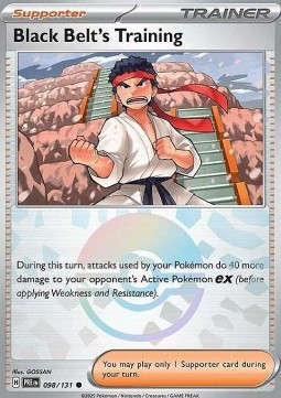 Black Belt's Training 098 — Prismatic Evolutions: Additionals Singles (English Pokémon TCG card)