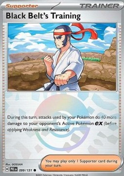 Black Belt's Training 099 — Prismatic Evolutions: Additionals Singles (English Pokémon TCG card)