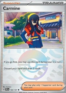 Carmine 103 — Prismatic Evolutions: Additionals Singles (English Pokémon TCG card)