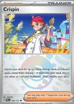 Crispin 105 — Prismatic Evolutions: Additionals Singles (English Pokémon TCG card)
