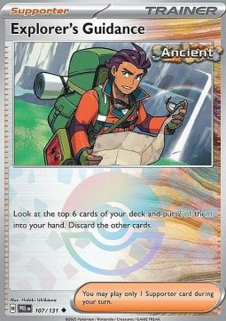 Explorer's Guidance 107 — Prismatic Evolutions: Additionals Singles (English Pokémon TCG card)