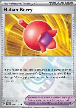 Haban Berry 111 — Prismatic Evolutions: Additionals Singles (English Pokémon TCG card)
