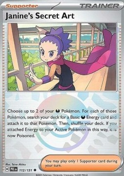 Janine's Secret Art 112 — Prismatic Evolutions: Additionals Singles (English Pokémon TCG card)