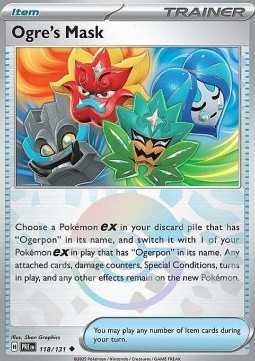Ogre's Mask 118 — Prismatic Evolutions: Additionals Singles (English Pokémon TCG card)