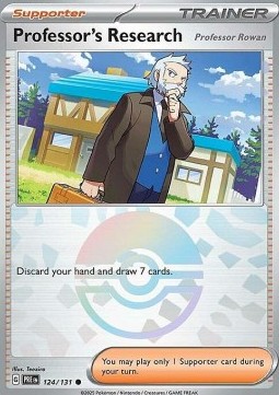 Professor's Research - Professor Rowan 124 — Prismatic Evolutions: Additionals Singles (English Pokémon TCG card)