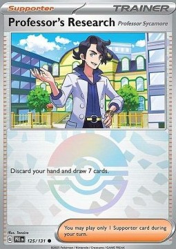 Professor's Research - Professor Sycamore 125 — Prismatic Evolutions: Additionals Singles (English Pokémon TCG card)