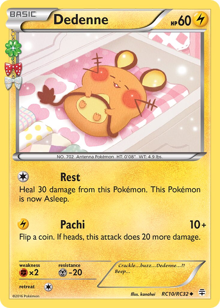 Dedenne 010/25 — Generation (Radiant Collection) (English Pokémon TCG card)