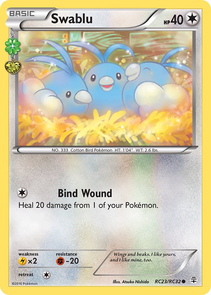 Swablu 023/25 — Generation (Radiant Collection) (English Pokémon TCG card)