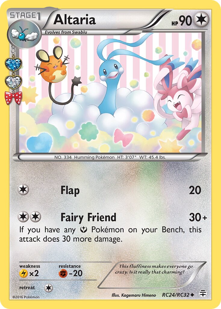 Altaria 024/25 — Generation (Radiant Collection) (English Pokémon TCG card)