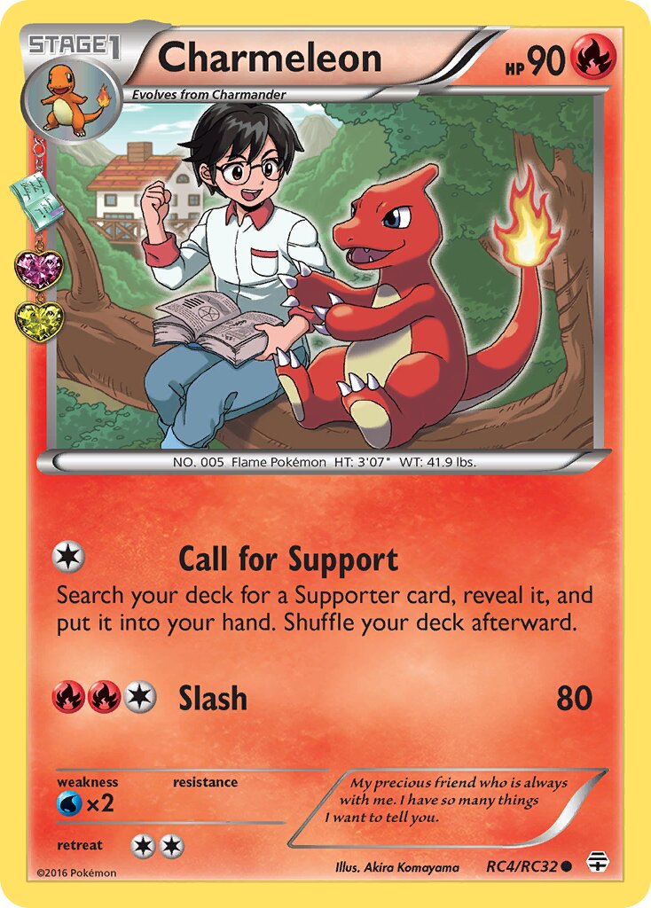 Charmeleon 004/25 — Generation (Radiant Collection) (English Pokémon TCG card)