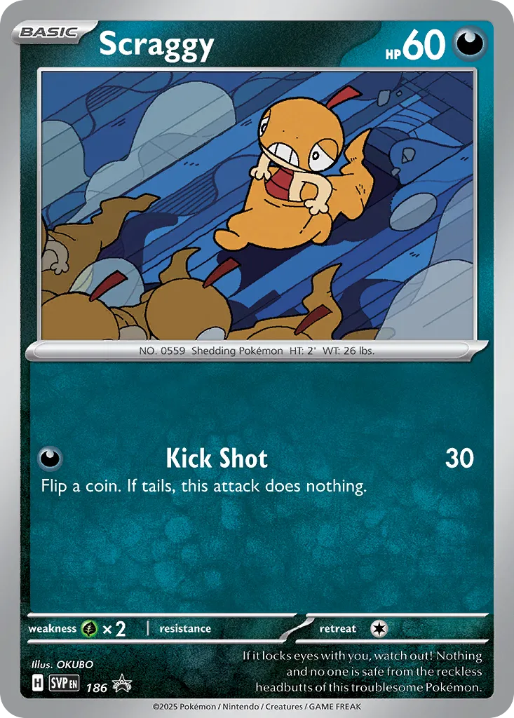 Scraggy 186/226 — Scarlet & Violet Promos (English Pokémon TCG card)