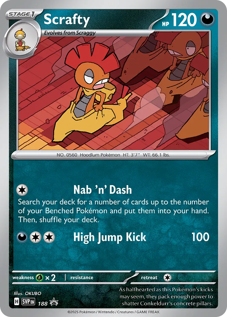 Scrafty 188/226 — Scarlet & Violet Promos (English Pokémon TCG card)