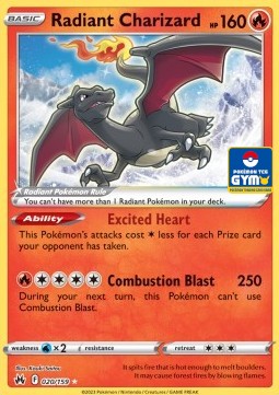 Radiant Charizard 020 — Southeast Asia Promos (English Pokémon TCG card)