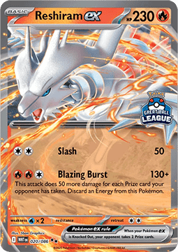 Reshiram ex 020 — Southeast Asia Promos (English Pokémon TCG card)