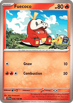 Fuecoco 036 — Southeast Asia Promos (English Pokémon TCG card)