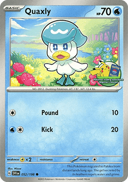 Quaxly 052 — Southeast Asia Promos (English Pokémon TCG card)