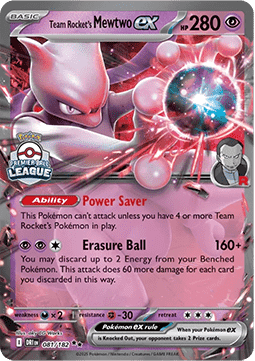 Team Rocket's Mewtwo ex 081 — Southeast Asia Promos (English Pokémon TCG card)