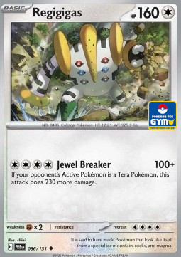 Regigigas 086 — Southeast Asia Promos (English Pokémon TCG card)