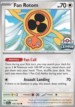 Fan Rotom 118 — Southeast Asia Promos (English Pokémon TCG card)